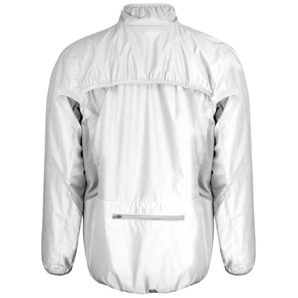 Spiro Mens Luxe Reflective Vattentät Jacka XS Vit White XS