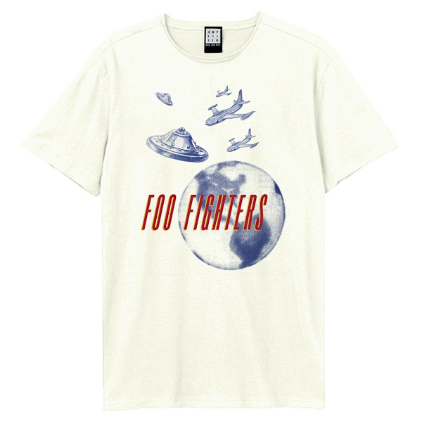 Amplified Unisex Vuxen This Is A Call B-sida Foo Fighters Vintage White M