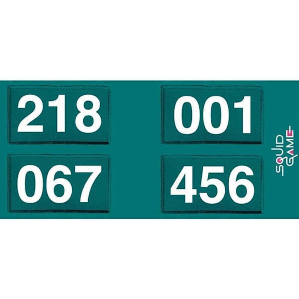 Squid Game Numbers Mug En Storlek Vit White One Size