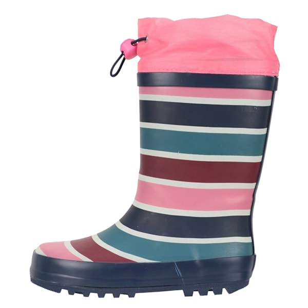 Mountain Warehouse Barn/Barn Regnbågsrandiga Wellington Bo Pink 9 UK Child