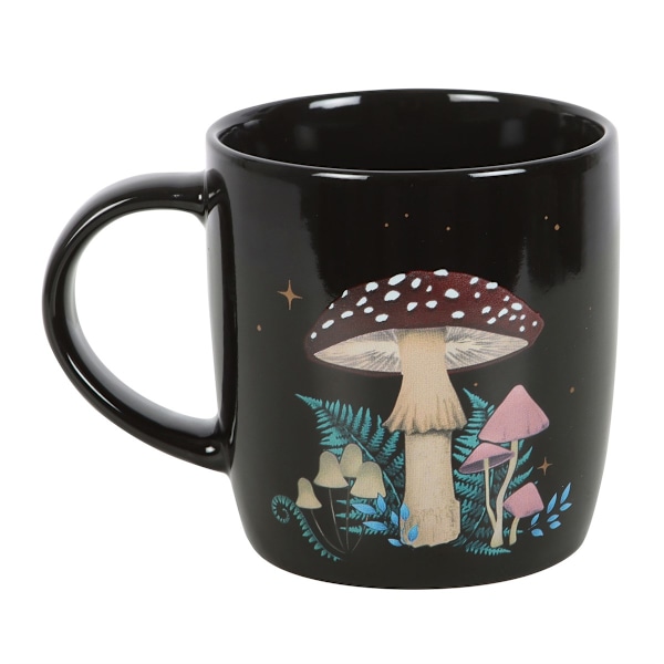 Something Different Forest Mushroom Mug En Storlek Svart/Flerfärgad Black/Multicoloured One Size