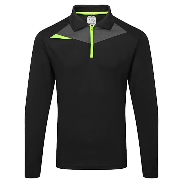 Portwest DX4 Långärmad Pikétröja Herr XL Svart Black XL