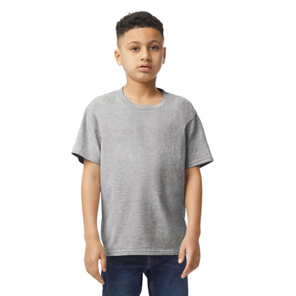 Gildan Barn/Barn Plain Bomull Lätt T-shirt 12-13 År Sporty Grå Sporty Grey 12-13 Years