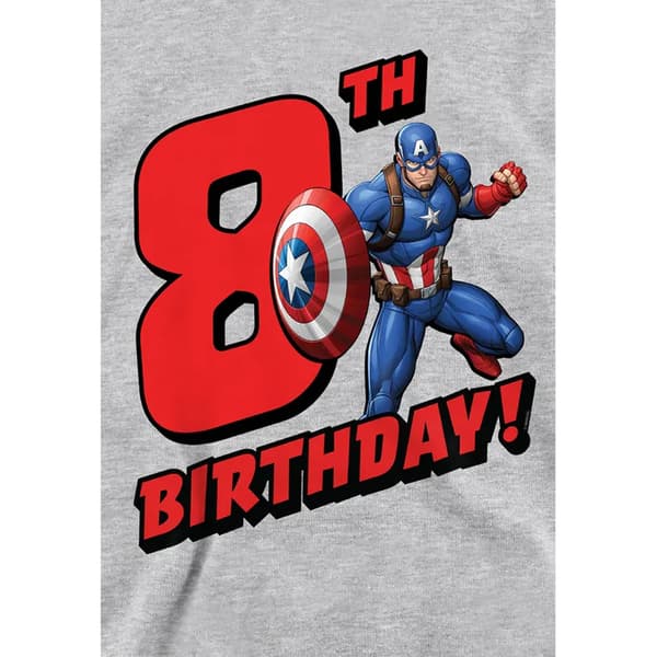Captain America Barn/Kids 8-årsdag Heather Pull Over H Athletic Heather 5-6 Years
