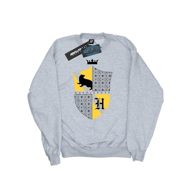 Harry Potter Herr Hufflepuff Sköld Sweatshirt L Sports Grey Sports Grey L