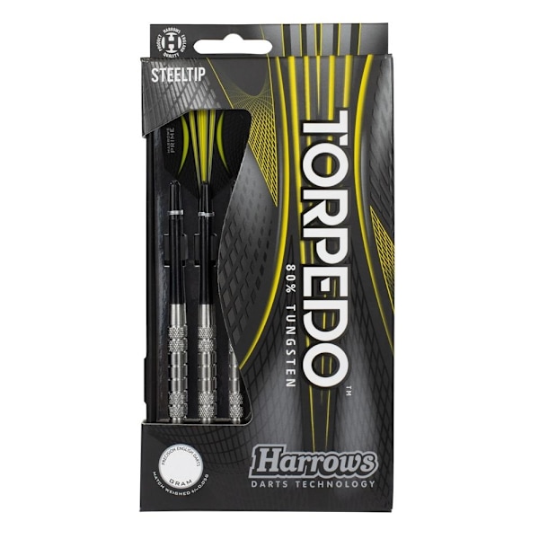 Harrows Torpedo Tungsten Dartpilar (3-pack) 25g Svart/Gul Black/Yellow 25g
