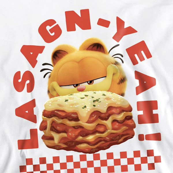 Garfield Filmen Unisex Vuxen Lasagnyeah Sweatshirt XL Vit White XL