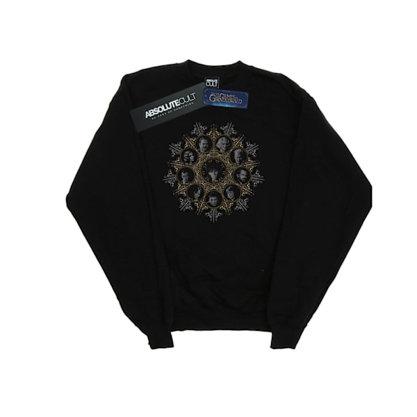 Fantastiska vidunder Girls Character Crest Sweatshirt 5-6 år Bla Black 5-6 Years