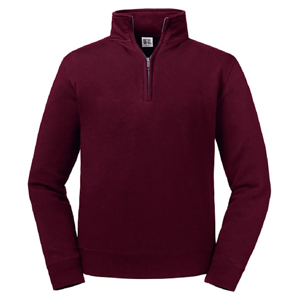 Russell Herr Authentic Quarter Zip Sweatshirt 4XL Burgundy Burgundy 4XL