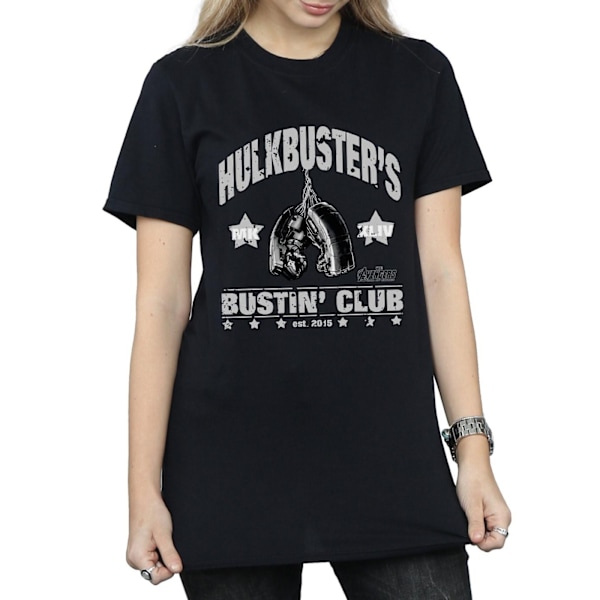 Marvel Dam/Kvinnor Iron Man Hulkbuster´s Bustin´ Club Bomull Black XL