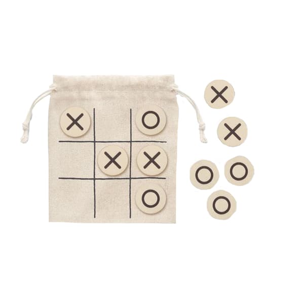 MidOcean Topos Tic-Tac-Toe-spel i trä One Size Beige Beige One Size