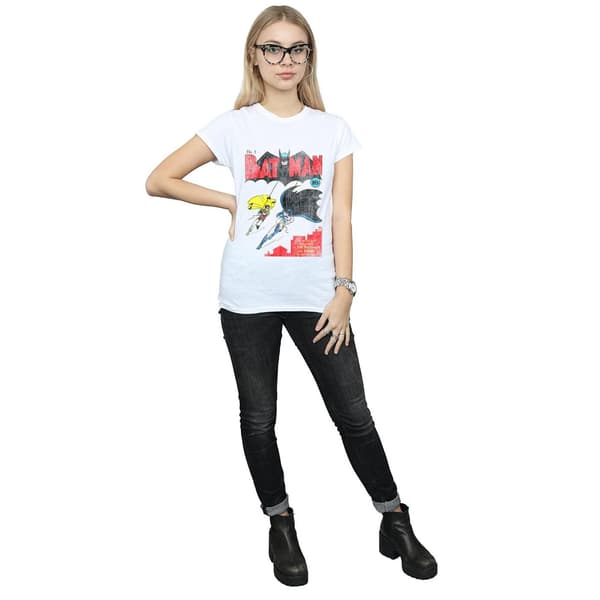 DC Comics Dam/Kvinnor Batman Issue 1 Omslag Bomulls T-Shirt M Vit White M