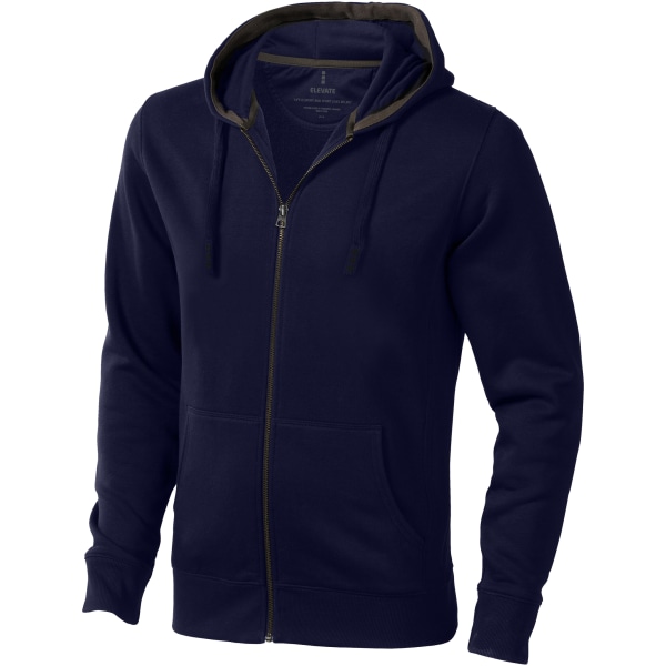 Elevate Herr Arora Hooded Full Zip Sweater M Marinblå Navy M