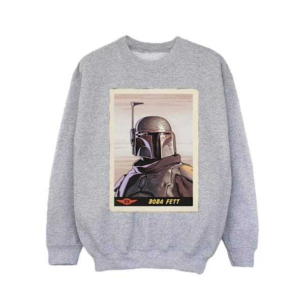 Star Wars Girls The Mandalorian Boba Fett Sweatshirt 3-4 år Sports Grey 3-4 Years