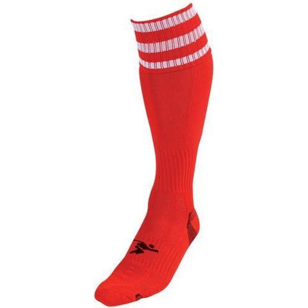Precision Pro fotbollsstrumpor för barn/barn 12 UK barn-2 UK röd/vit Red/White 12 UK Child-2 UK