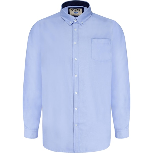 Duke Herr D555 Richard Oxford Kingsize Långärmad Skjorta 4XL Rosa Pink 4XL