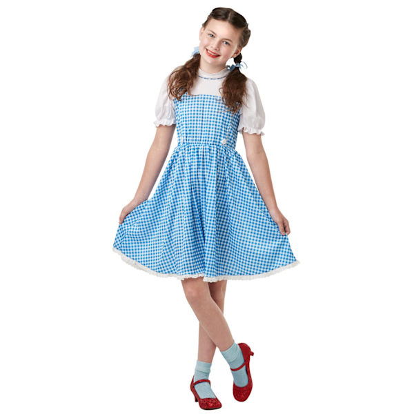 Trollkarlen från Oz Barn/Barn Dorothy Kostym 3-4 År Blå/Vit Blue/White 3-4 Years