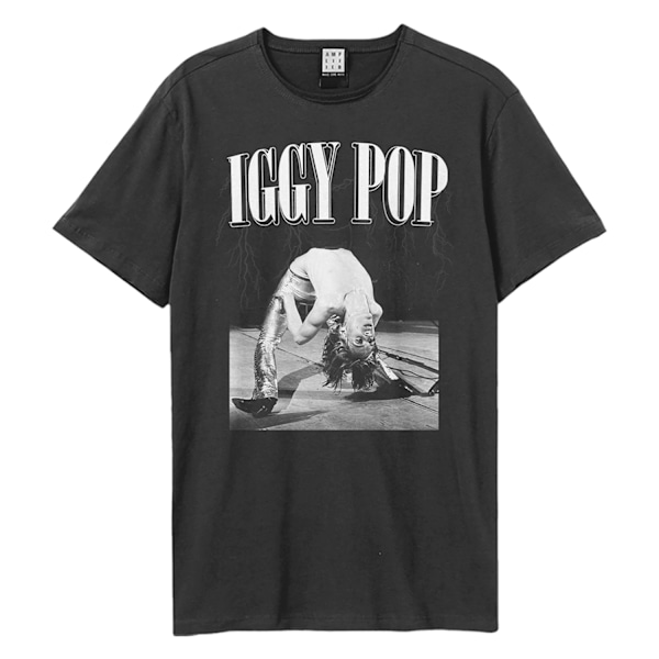 Amplified Unisex Vuxen Pop On Stage Iggy Pop T-shirt M Kolgrå Charcoal M