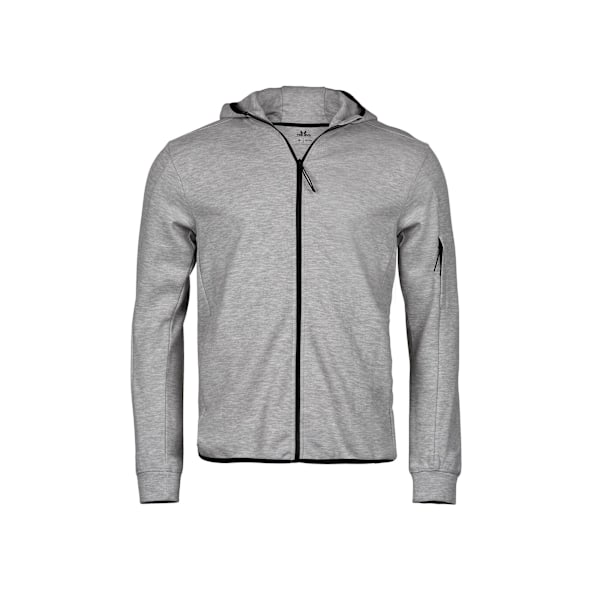 Tee Jays Herr Full Zip Athletic Hoodie XS Heather Grey Heather Grey XS