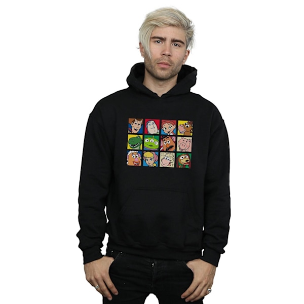 Disney Herr Toy Story Karaktär Squares Hoodie L Svart Black L