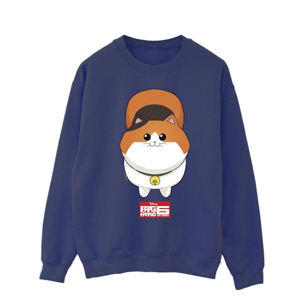 Disney Herr Big Hero 6 Baymax Kitten Face Sweatshirt XL Marinblå Navy Blue XL