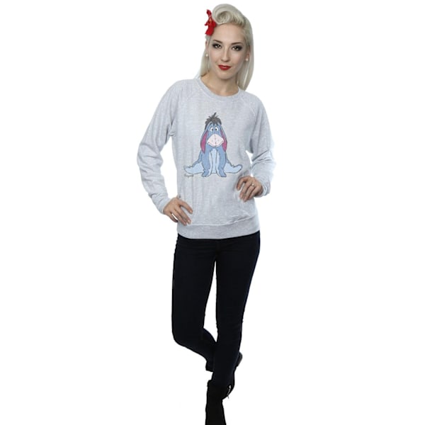 Disney Dam/Dam Winnie The Pooh Classic Eeyore Sweatshirt Heather Grey XS