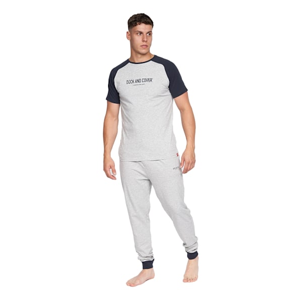 Duck and Cover Herr Vianney Pyjamas Set XXL Gråmelerad Grey Marl XXL