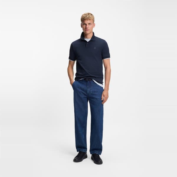 Boss Herr Passenger Box Logo Pikétröja M Marinblå Navy Blue M