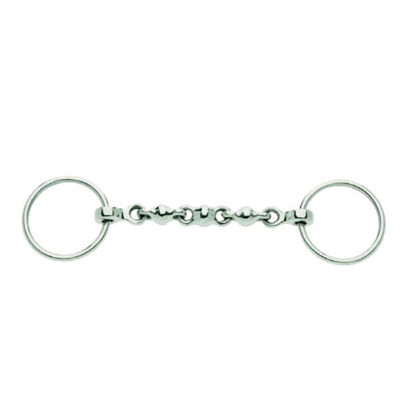 Lorina Waterford Löst Ring Snaffle 5in Silver Silver 5in