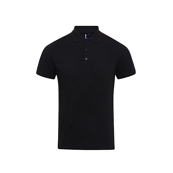 Premier Mens Coolchecker Plus Pique Polo Med CoolPlus M Svart Black M