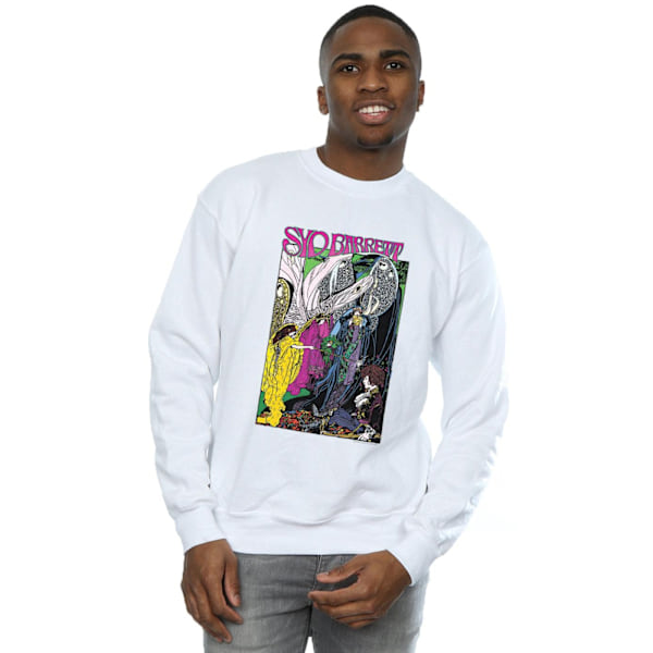 Syd Barrett Herr Fairies Poster Sweatshirt XXL Vit White XXL