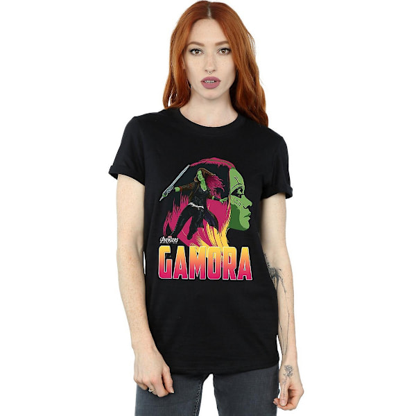Avengers Infinity War Dam T-shirt i bomull för kvinnor/damer Black XL