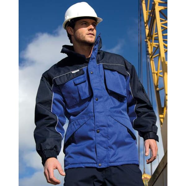 Result Herrarbetskläder Heavy Duty Vattenavvisande Vindtät Combo Royal/Navy 2XL