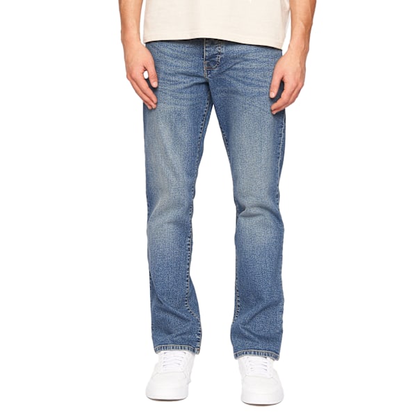 Crosshatch herr Princed Denim Jeans 40R Ljus tvätt Light Wash 40R