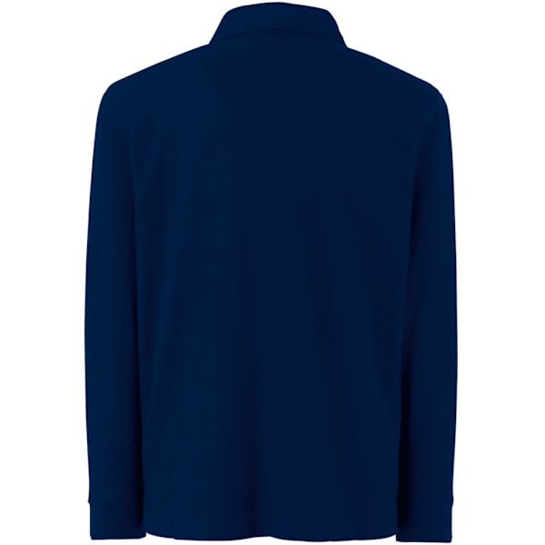Fruit Of The Loom Barnkläder Långärmad 65/35 Pique Polo / Barn Polotröjor 7-8 Mörkblå Deep Navy 7-8