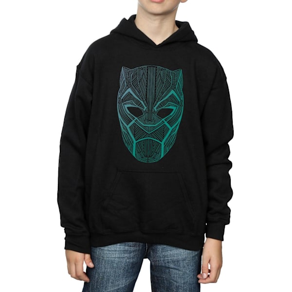 Marvel Boys Black Panther Tribal Mask Hoodie 5-6 år Svart Black 5-6 Years