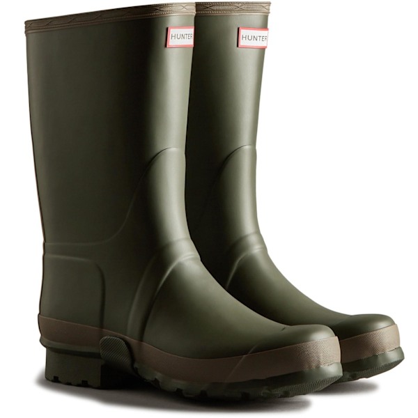 Hunter Mens Gardener Vattentäta Wellington Stövlar 9 UK Mörk Oliv Dark Olive/Clay 9 UK