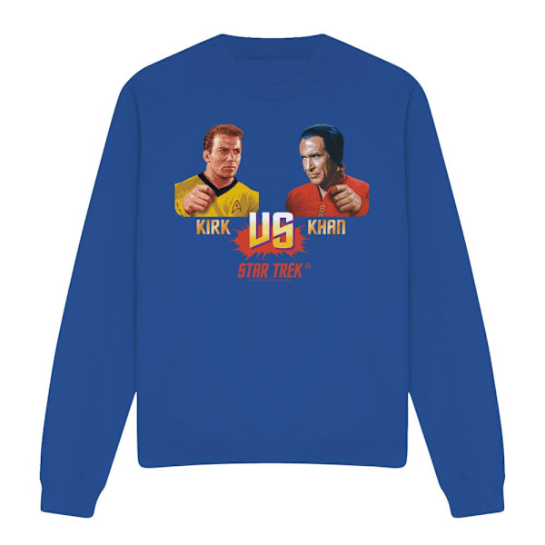 Star Trek Unisex Vuxen Kirk Vs Khan Sweatshirt S Kungsblå Royal Blue S