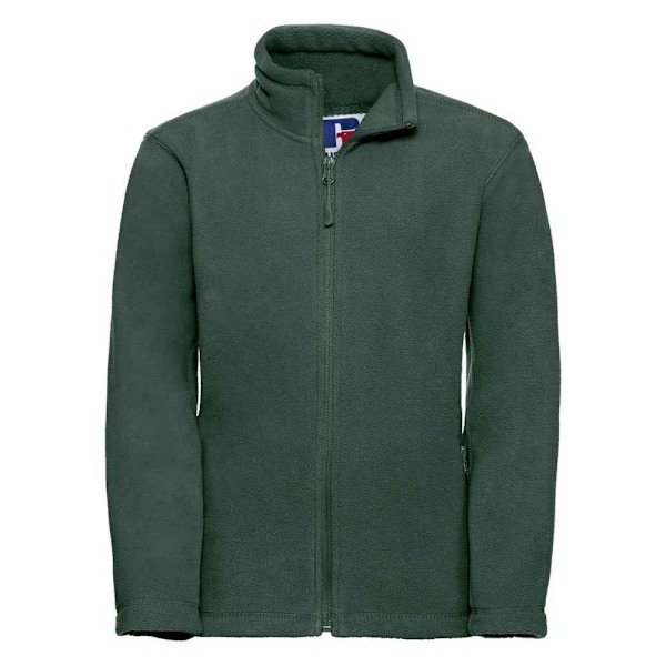 Russell Barnkläder/Barn Full Zip Fleecejacka för Utomhus 3-4 År Bottle Green 3-4 Years