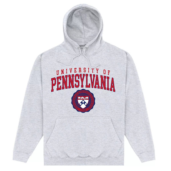 University Of Pennsylvania Unisex Vuxen Hoodie XXL Heather Grey Heather Grey XXL