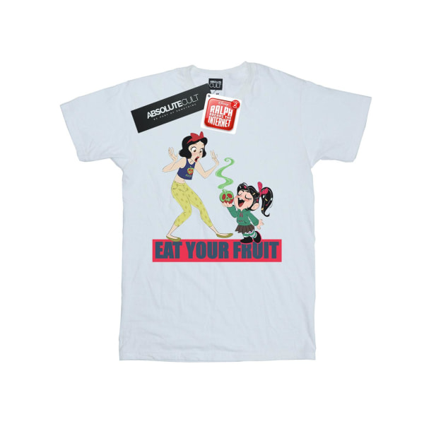 Disney Boys Wreck It Ralph Eat Your Fruit T-Shirt 7-8 Years Whi White 7-8 Years