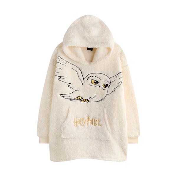 Harry Potter Flickfilt med Huva för Flickor Hedwig One Size Beige Beige One Size