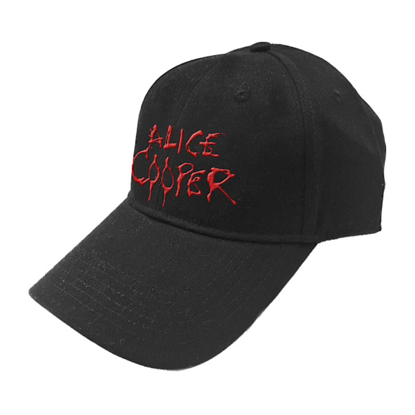 Alice Cooper Unisex Vuxen Dripping Logo Basebollkeps En Storlek Svart Black One Size