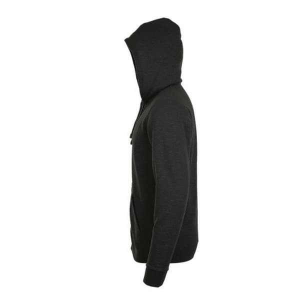 SOLS Herr Stone Zip Up Plain Hoodie M Svart Black M