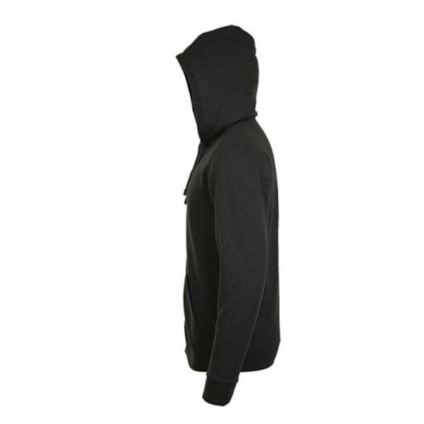 SOLS Herr Stone Zip Up Plain Hoodie XL Charcoal Marl Charcoal Marl XL