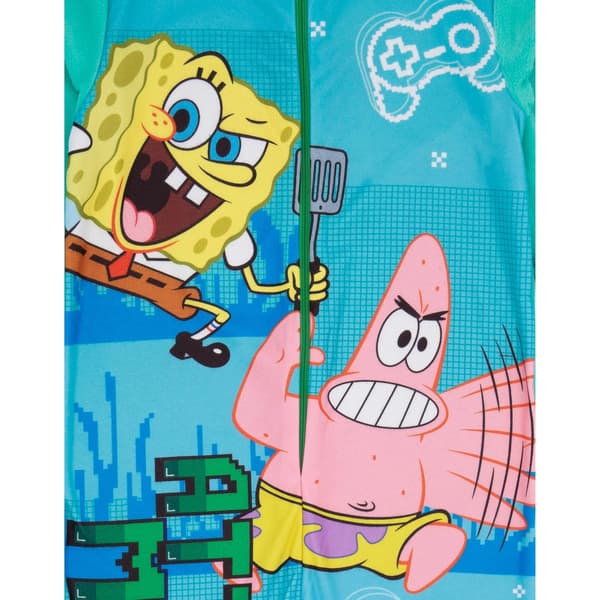 SpongeBob SquarePants Barnkläder/Barn Attack Mode Pyjamas 7-8 Blue/Green 7-8 Years