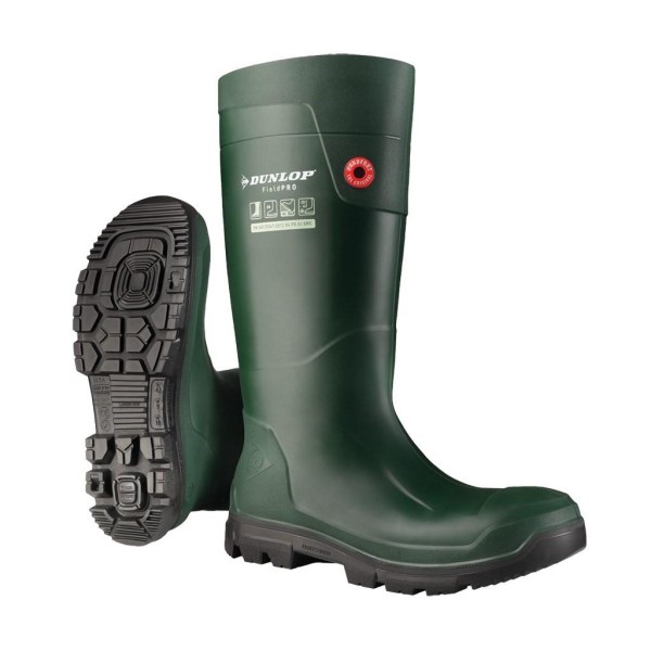 Dunlop Unisex Adult FieldPro Wellington Boots 2 UK Grön Green 2 UK