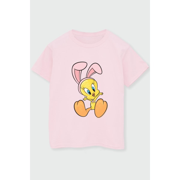 Looney Tunes Girls Tweety Pie Bunny Ears T-shirt i bomull 3-4 Ja Pink 3-4 Years