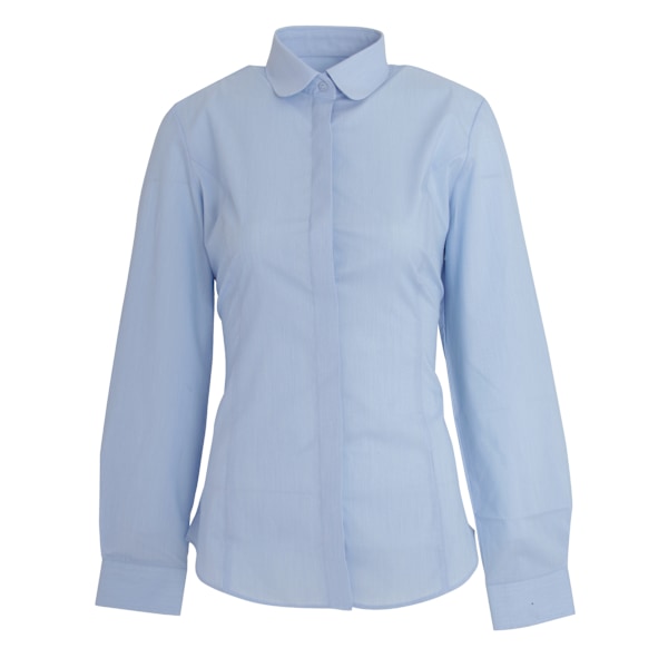 Brook Taverner Dam/Kvinnor Trevi Långärmad Poplin Skjorta 8 S Sky Blue 8