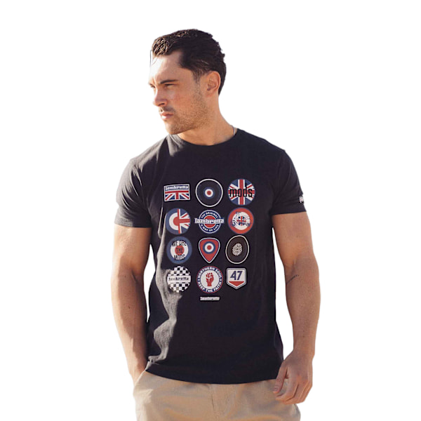 Lambretta Herr SS25 Badge T-Shirt 3XL Marinblå Navy 3XL